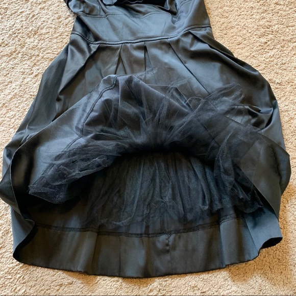 Asymmetrical Little Black Dress Roses Juniors 13 - Picture 2 of 6